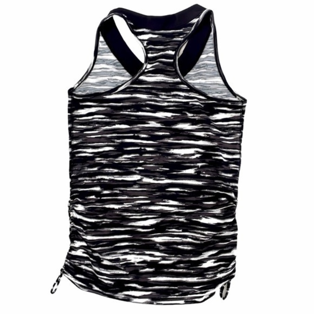 Exertek Cross Back Ruched Side Drawstring Tank Top - Picture 6 of 6